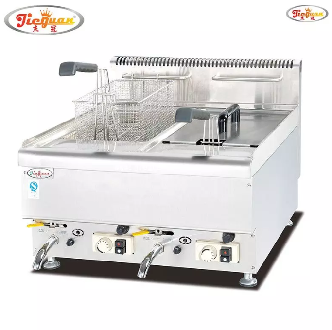 14L gas deep frye with 2 tanks 14L gas deep frye with 2 tanks