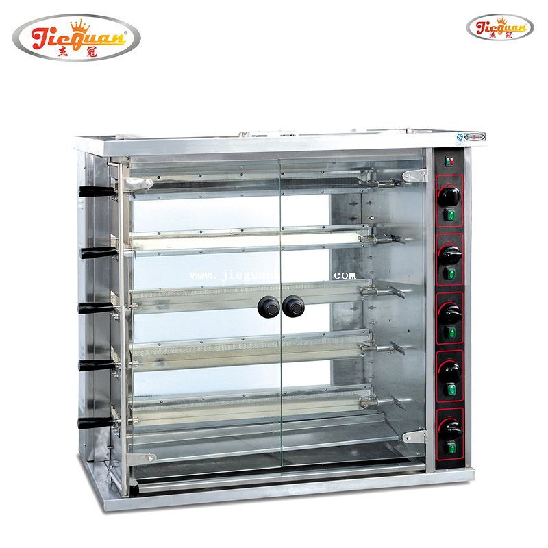 vertical gas chicken rotisseries with 6 spit