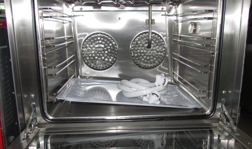 commercial stainless steel convection baking oven with 4 pan