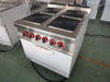 Electric cooking range with 4 hotplate with cabinet