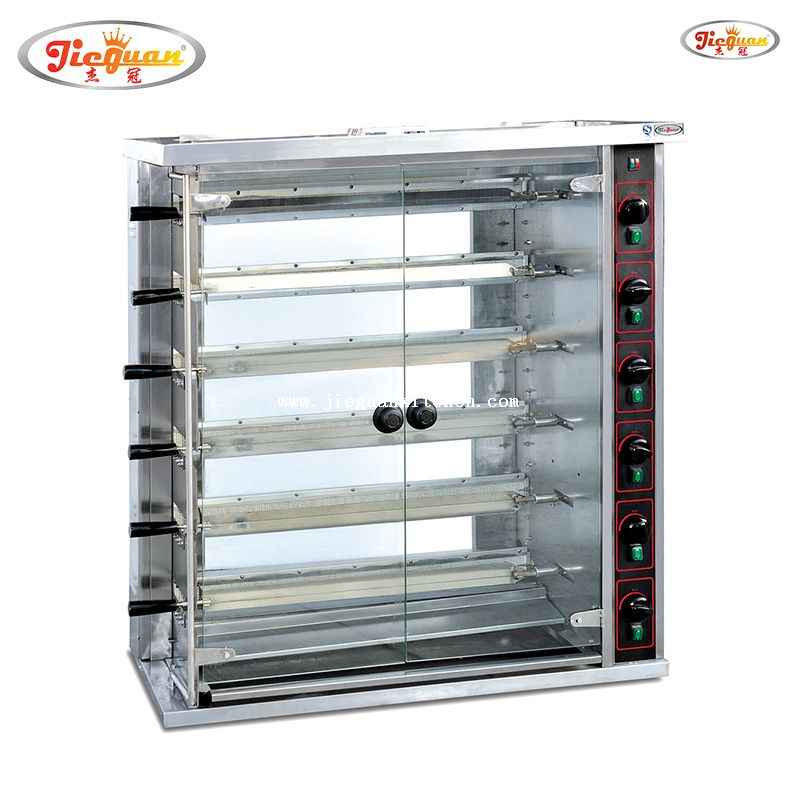 5 rod gas chicken grill for 25 pieces whole chicken