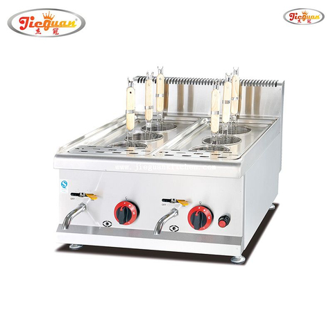 Table top gas pasta boiler with 6 basket