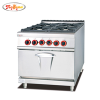 Gas Cooking Range with 4 Burner And electric oven