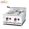 14L gas deep fryer with 2 tank