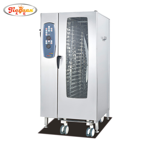 Commercial electric 20layers combi steam EOA-20-CMP with self cleaning