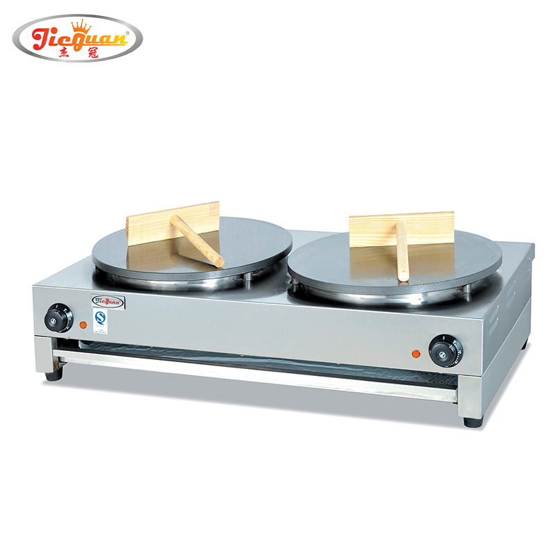 Commercial Stainless Steel Double Plate Pancake Nonstick Crepe Pan Makers