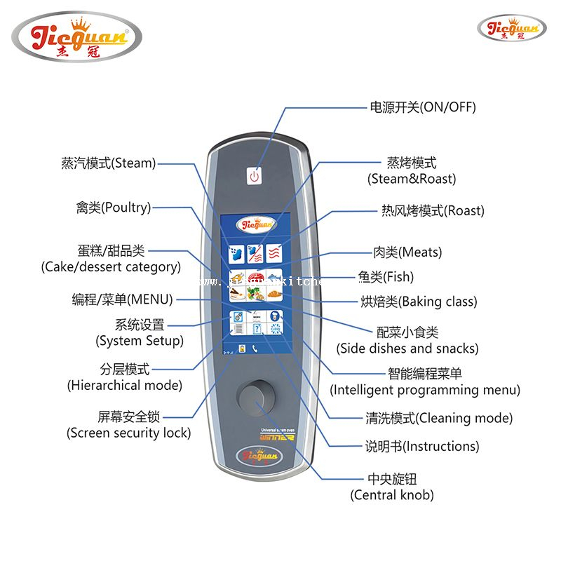 Commercial Combi-steamer Oven with 10 Layers with Touch Screen