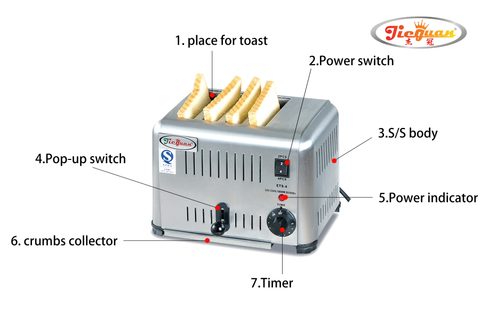 Electric 4 Slice Bread Toaster