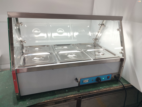 3pan Counter Top Electric Bain Marie Display Table Top Bain Marie