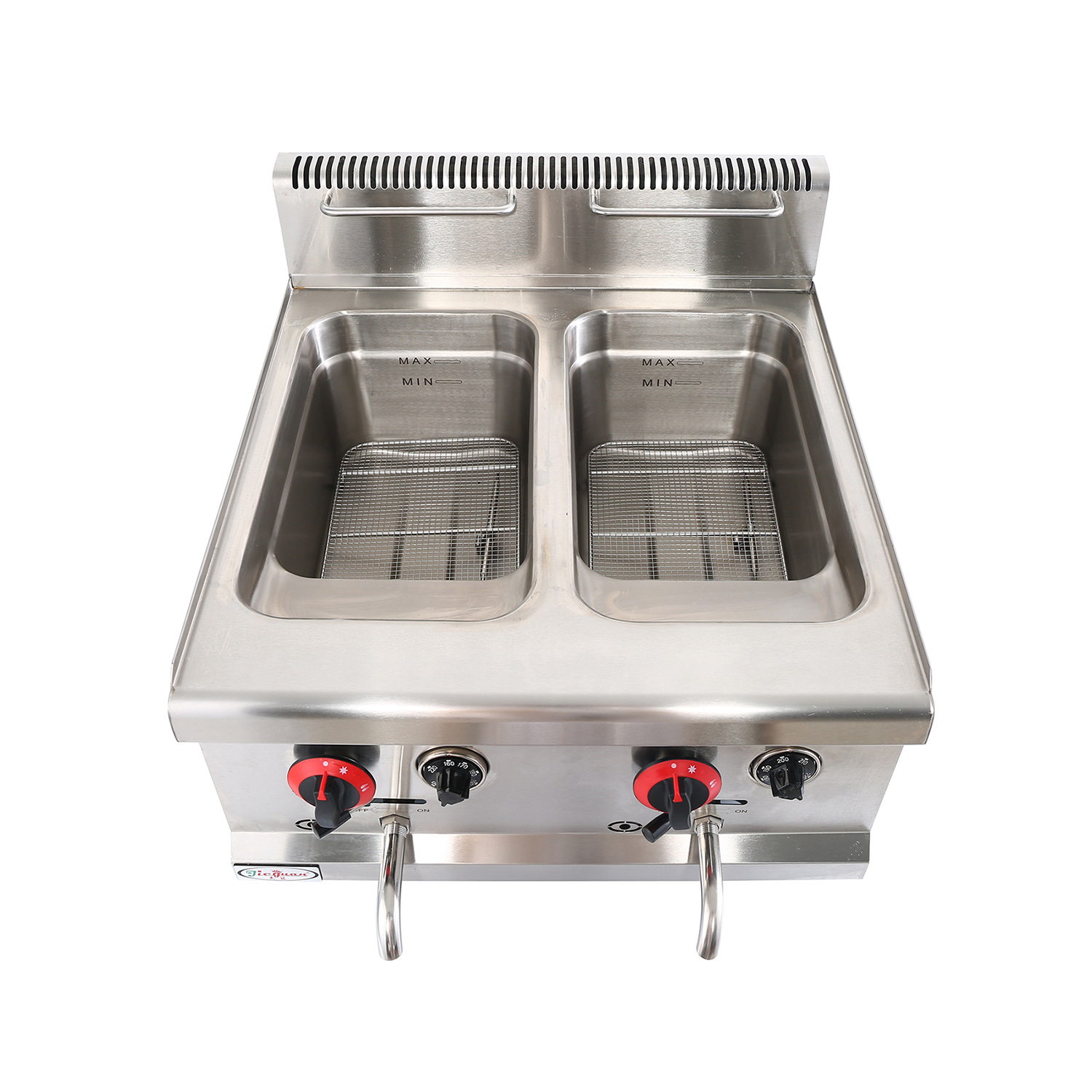 14L gas deep fryer with 2 tank