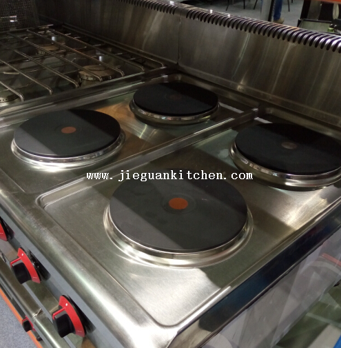 Counter Top Stainless Steel Electric 4 Hotplate Cooking Range for Commercial Use 