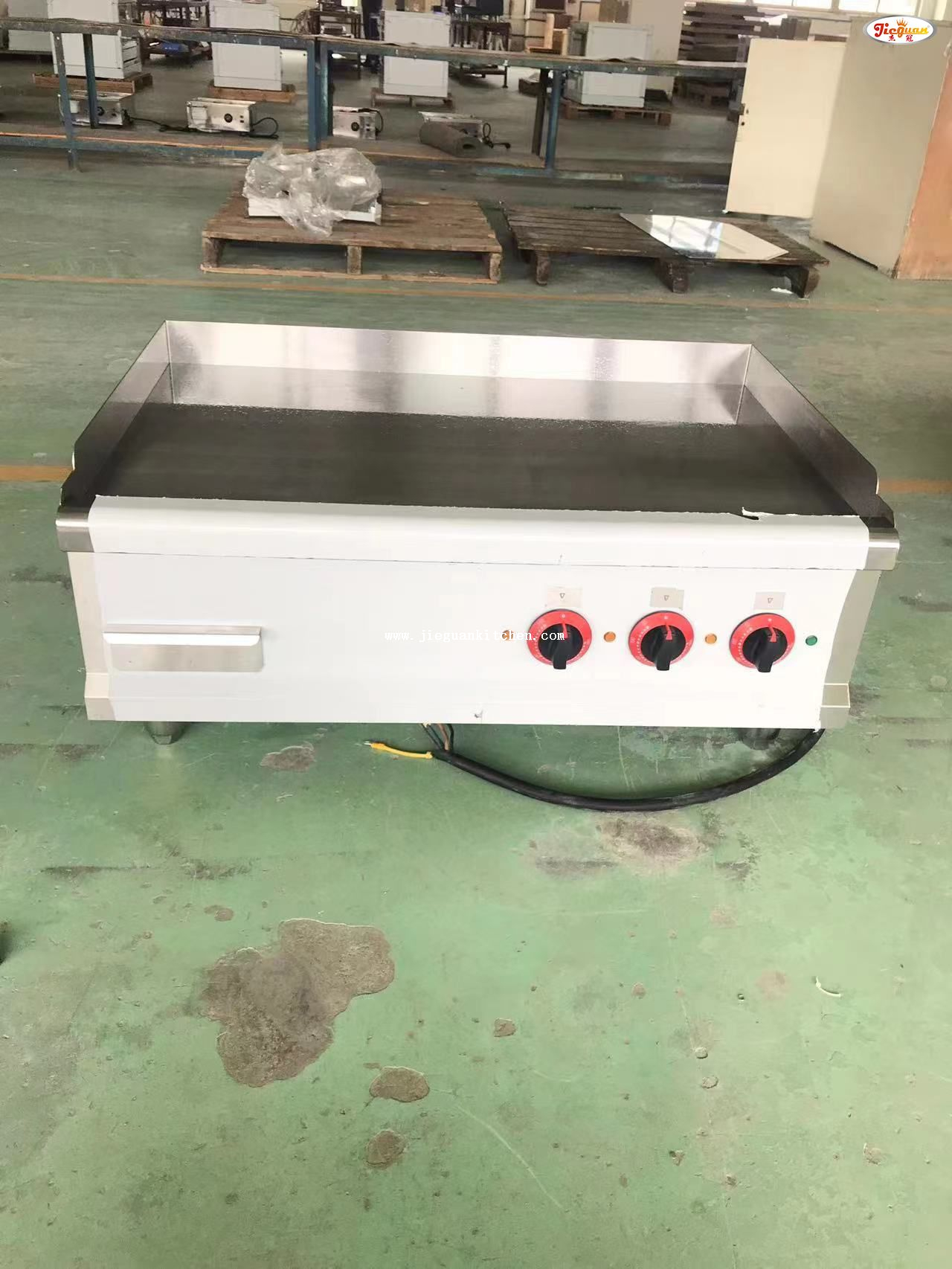 900mm table top electric flat griddle 16mm