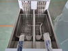 Vertical 2- tank 2 basket chips fryer electric 