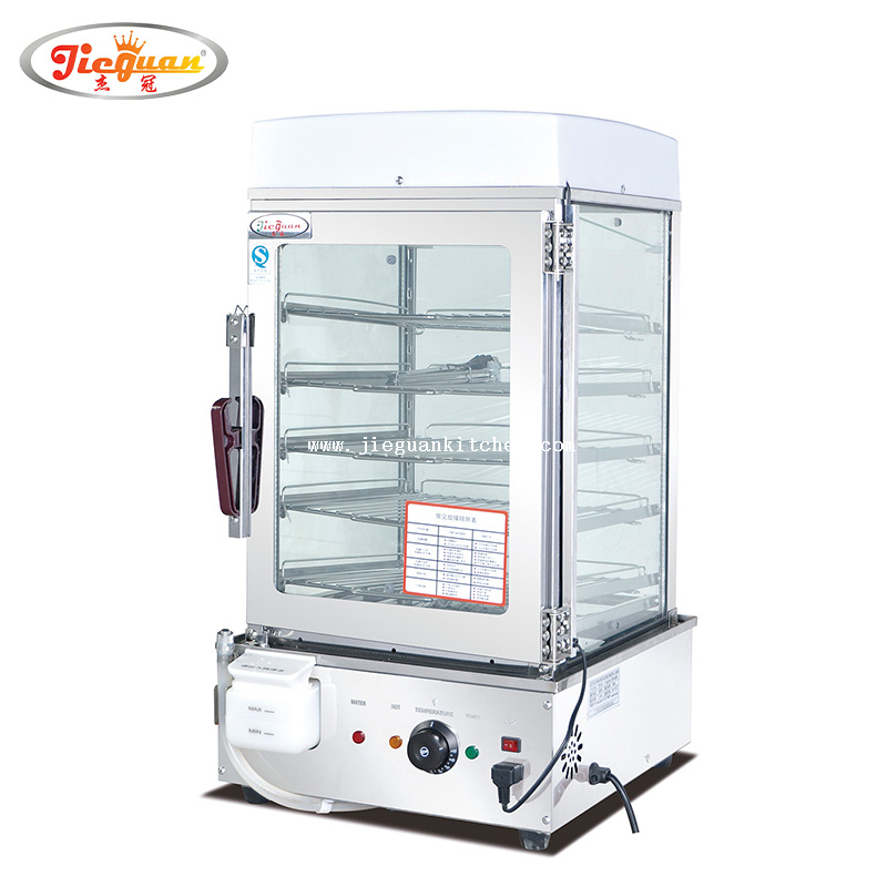 Electric Commercial Food Warmer Display Showcase Bun Steamer with 5 Layers