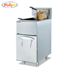 30L stainless steel 1 tank 2 basket gas deep fryer