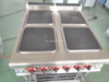 Electric cooking range with 6 hotplate and oven