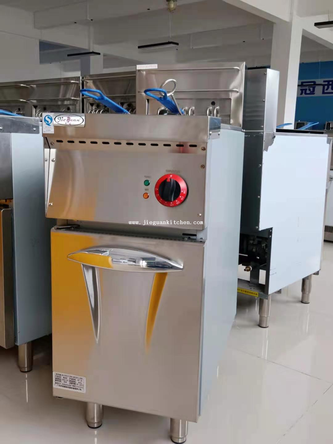 Vertical Electric High-Capacity Chicken Fryer 1- Tank Chicken Fryer with 2 Basket