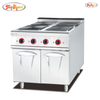 Electric cooking range with 4 hotplate with cabinet