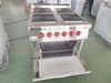 Electric cooking range with 4 hotplate and oven