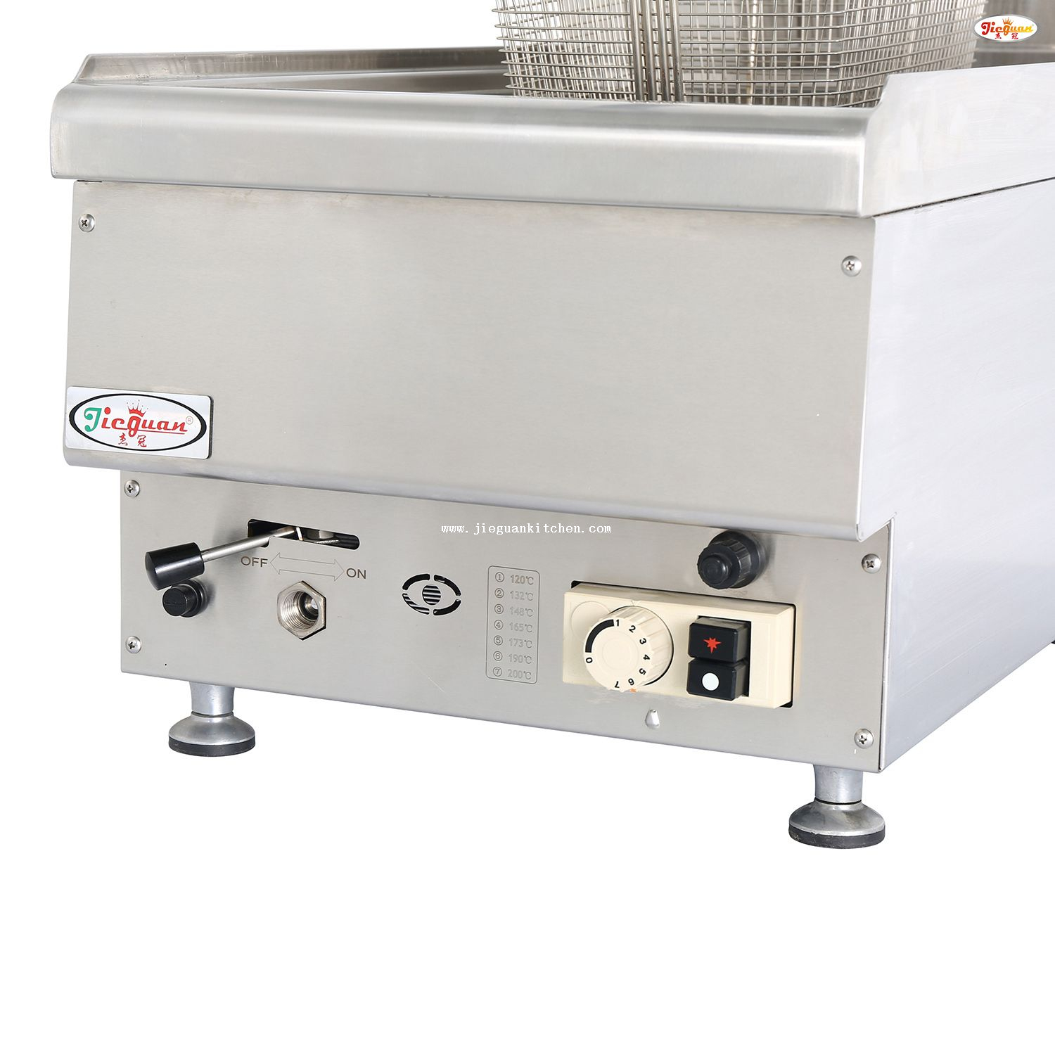 single tank commercial deep gas fryer