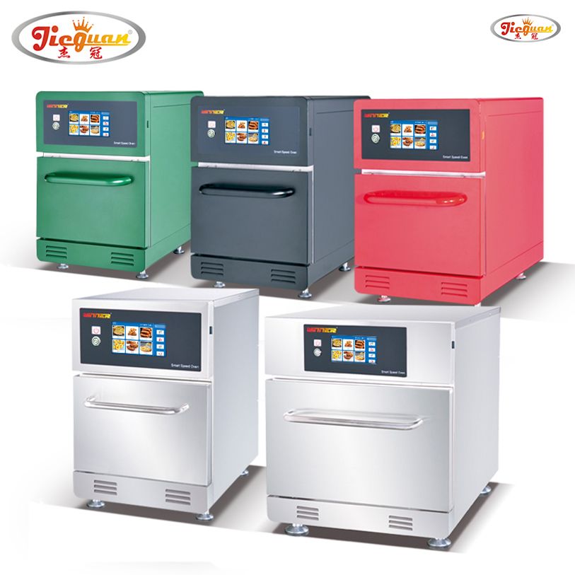 Manufacturer Made In China 20L Commercial Kitchen 100 Preset Menus Speed Oven With Microwave