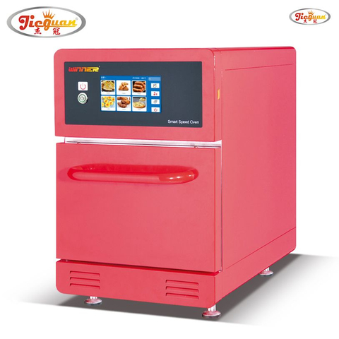 Manufacturer Made In China 20L Commercial Kitchen 100 Preset Menus Speed Oven With Microwave