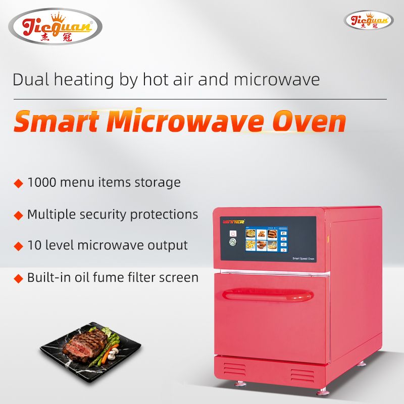 Manufacturer Made In China 20L Commercial Kitchen 100 Preset Menus Speed Oven With Microwave