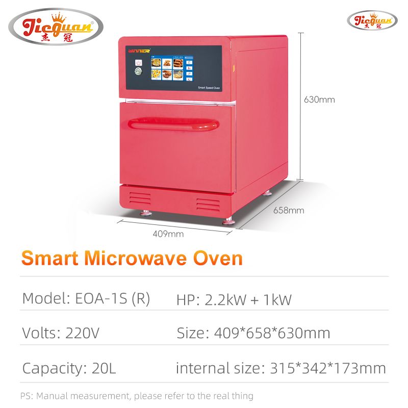 Manufacturer Made In China 20L Commercial Kitchen 100 Preset Menus Speed Oven With Microwave